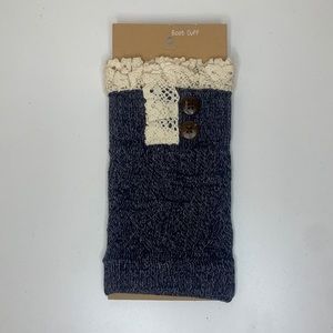 NWT BOOT CUFF NAVY BLUE LEG WARMERS